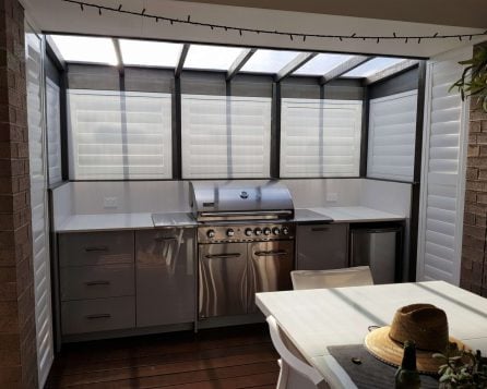 alfresco shutters, External Shutters, Plantation Shutters
